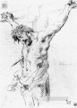 Cristo en la Cruz boceto 2 Romántico Eugene Delacroix